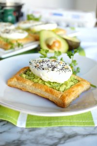 avocado toast puff pastry squares | The Baking Fairy #ad #EasterBrunchWeek