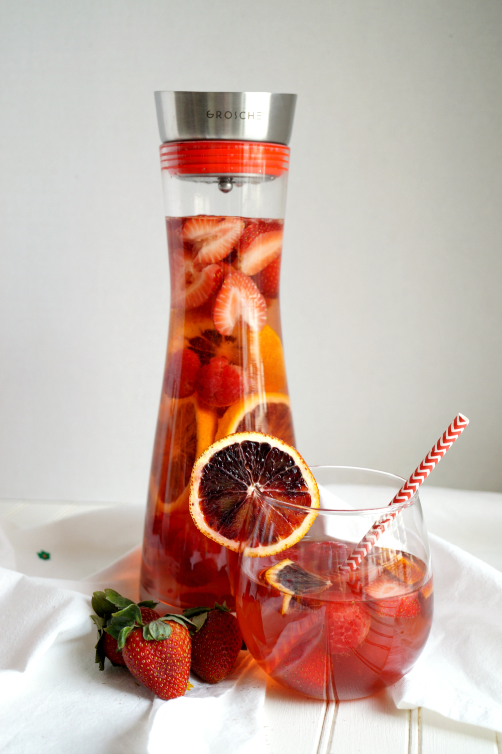 blood orange berry sangria | The Baking Fairy #ad #EasterBrunchWeek