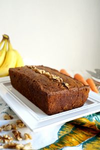 vegan carrot cake banana bread | The Baking Fairy