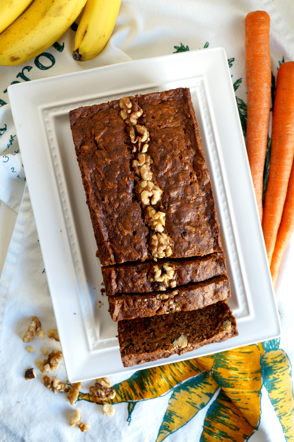 vegan carrot cake banana bread | The Baking Fairy