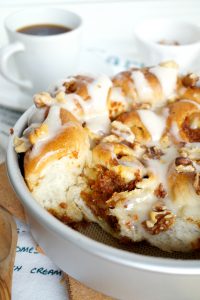 vegan carrot cake cinnamon rolls | The Baking Fairy #ad #EasterBrunchWeek