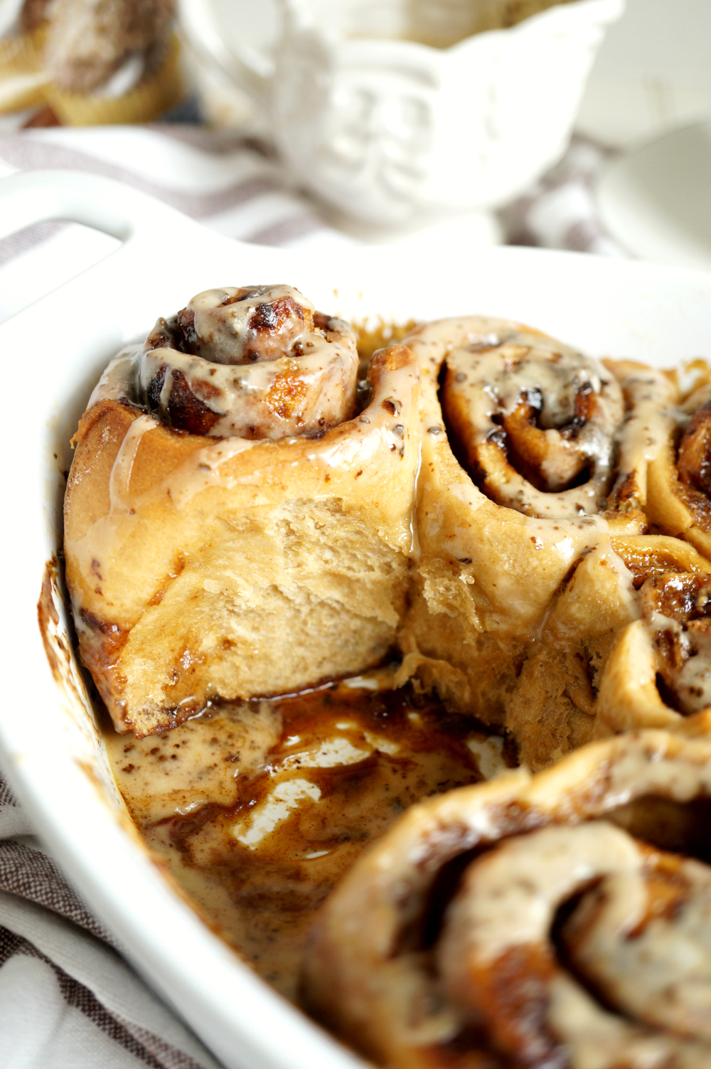 vegan coffee cinnamon rolls | The Baking Fairy #ad #BrunchWeek