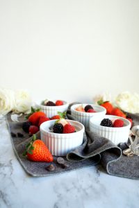 vegan coconut white chocolate panna cotta | The Baking Fairy