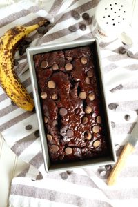 vegan double chocolate banana bread | The Baking Fairy