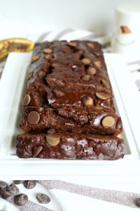 vegan double chocolate banana bread | The Baking Fairy