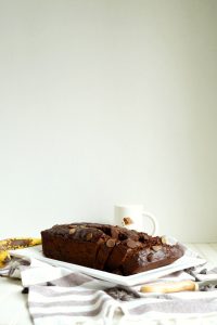 vegan double chocolate banana bread | The Baking Fairy