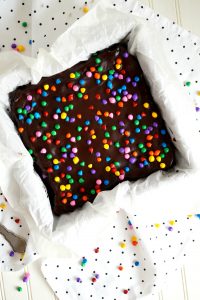 overhead pan of cosmic brownies
