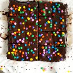 homemade cosmic brownies from above