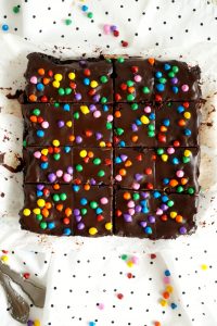 homemade cosmic brownies from above