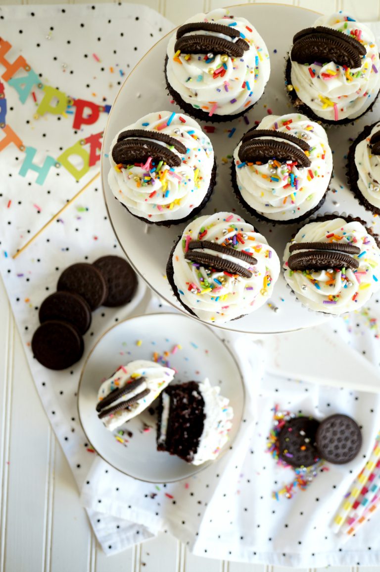 vegan birthday cake oreo cupcakes The Baking Fairy