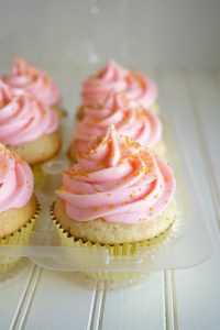 pink vanilla cupcake