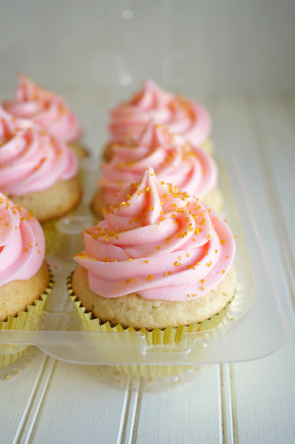 pink vanilla cupcake