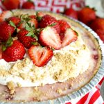 close up of ice cream pie