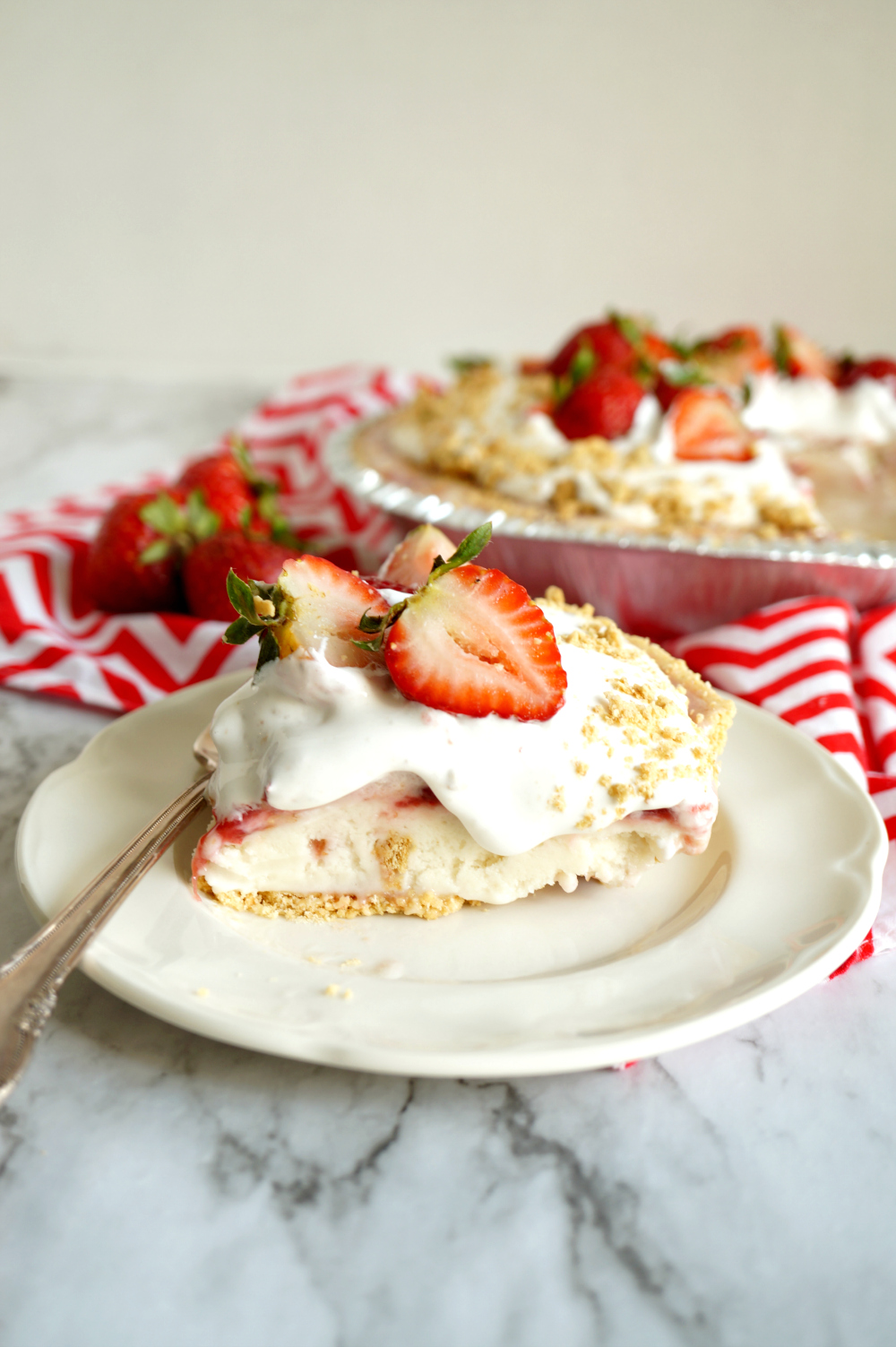 slice of ice cream pie