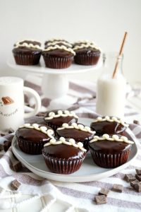 display of copycat hostess cupcakes