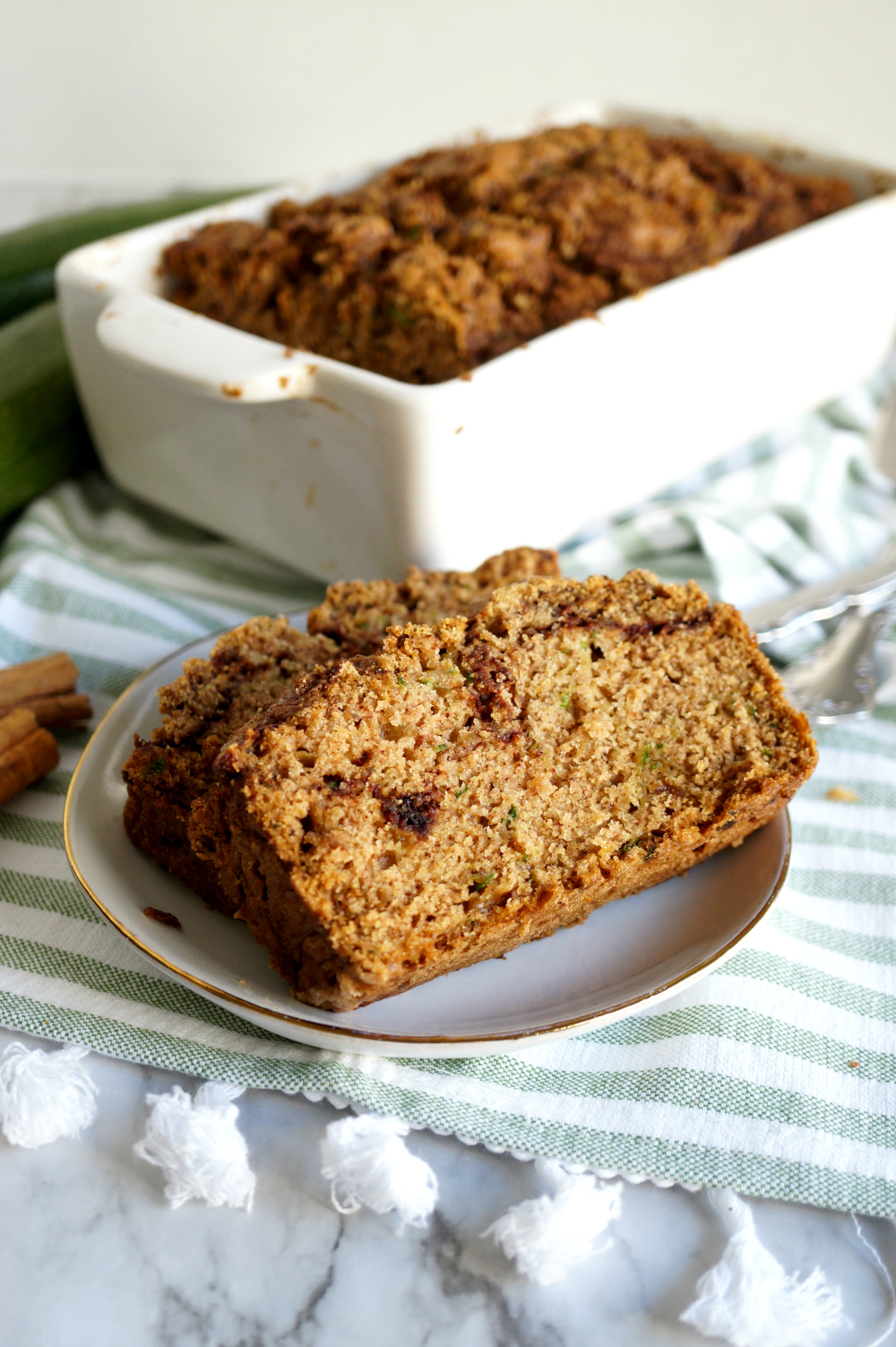 slices of zucchini bread