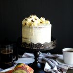 vegan coffee layer cake | The Baking Fairy #FallFlavors