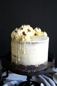 vegan coffee layer cake | The Baking Fairy #FallFlavors