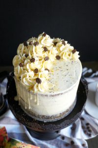 vegan coffee layer cake | The Baking Fairy #FallFlavors