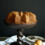 vegan ginger pear bundt cake | The Baking Fairy #FallFlavors