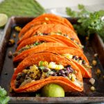 vegan nopales tacos with charred corn and black bean salsa | The Baking Fairy