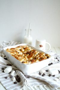 pan of s'mores sweet rolls