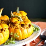 vegan savory stuffed pumpkins | The Baking Fairy #PumpkinWeek