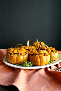 vegan savory stuffed pumpkins | The Baking Fairy #PumpkinWeek