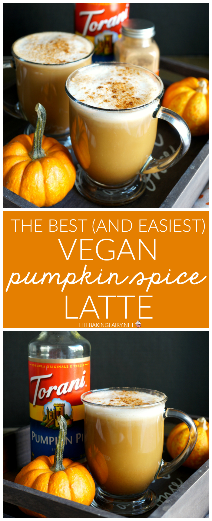 the best {and easiest} vegan pumpkin spice latte | The Baking Fairy #PumpkinWeek