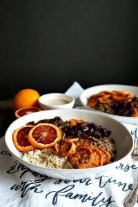 autumn harvest bowls with blood orange tahini drizzle | The Baking Fairy #FreakyFruitsFriday