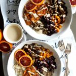 autumn harvest bowls with blood orange tahini drizzle | The Baking Fairy #FreakyFruitsFriday