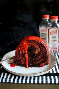 bloody good vegan cherry chip bundt cake | The Baking Fairy #HalloweenTreatsWeek #ad