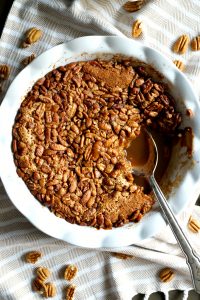 the easiest vegan pecan pie cobbler | The Baking Fairy