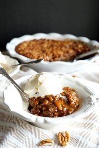 the easiest vegan pecan pie cobbler | The Baking Fairy