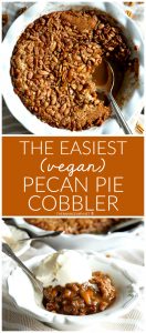 the easiest vegan pecan pie cobbler | The Baking Fairy