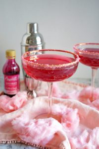 cotton candy sparkler cocktail | The Baking Fairy