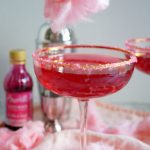 cotton candy sparkler cocktail | The Baking Fairy