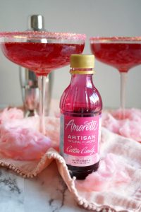 cotton candy sparkler cocktail | The Baking Fairy