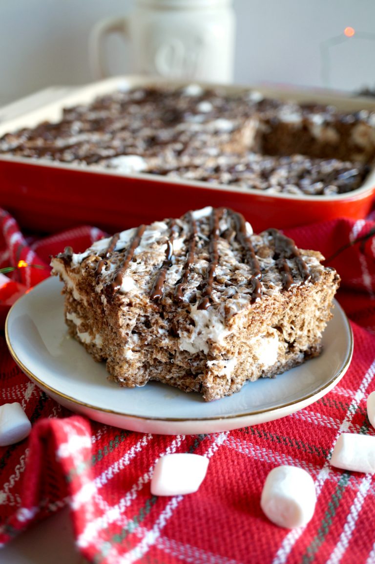 vegan hot cocoa rice krispie treats The Baking Fairy