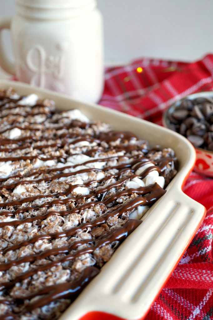 vegan hot cocoa rice krispie treats The Baking Fairy