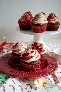 plate of cupcakes