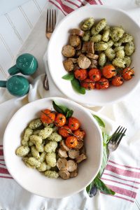 overhead shot of gnocchi