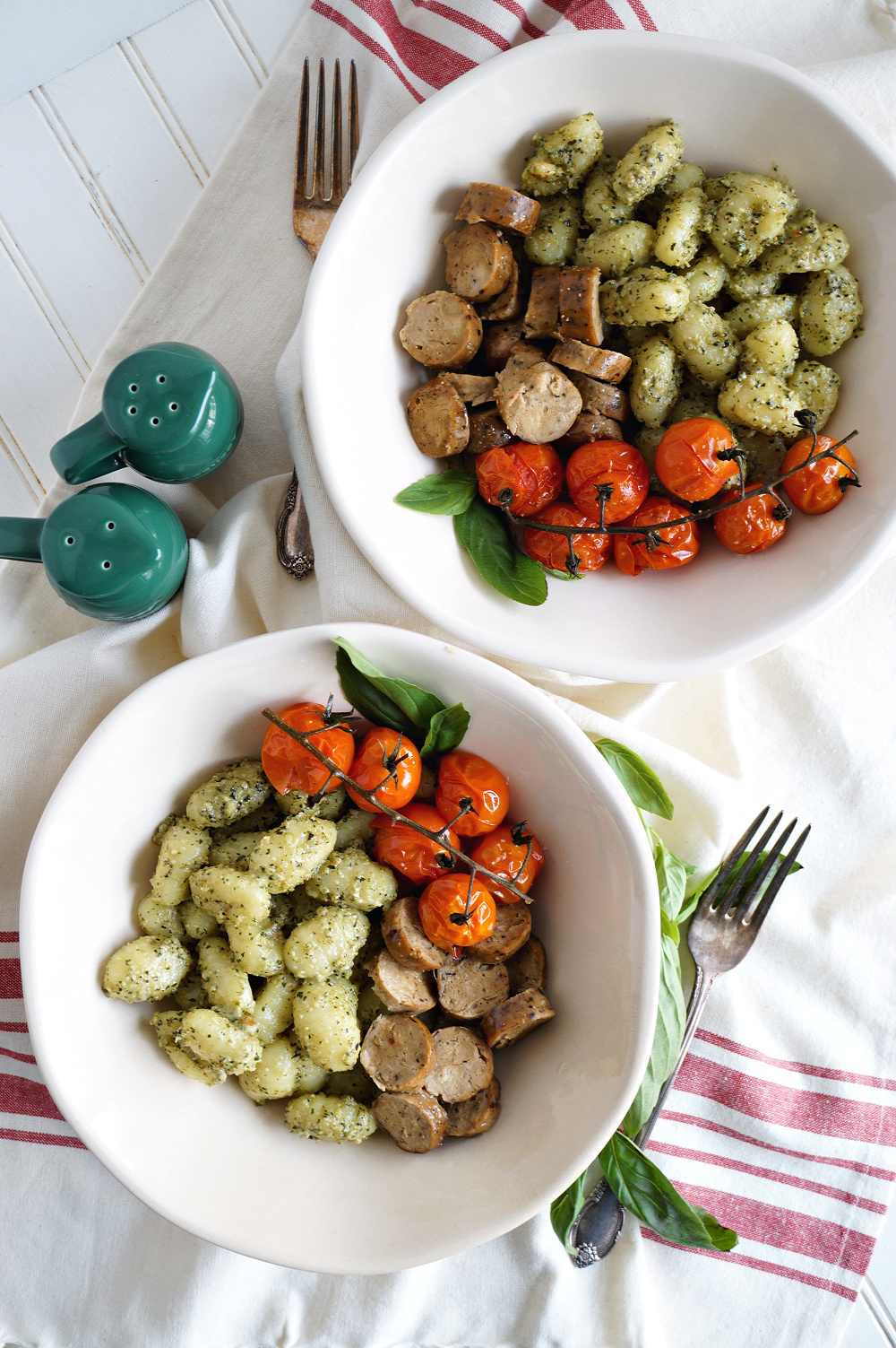 overhead shot of gnocchi