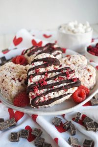 plate of rice krispie treats