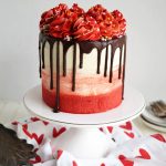 red velvet chocolate chip cake