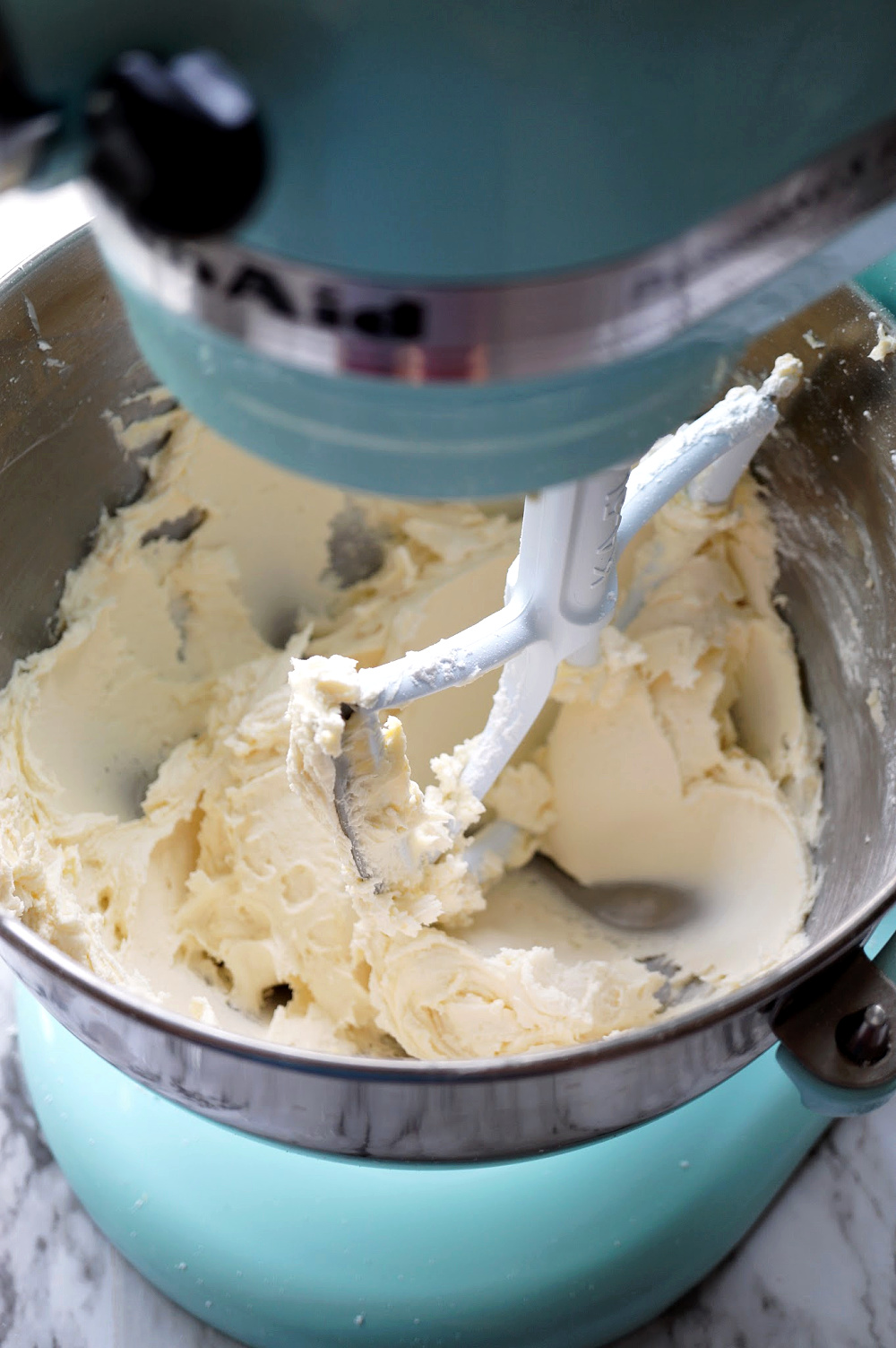 vegan frosting in mixer