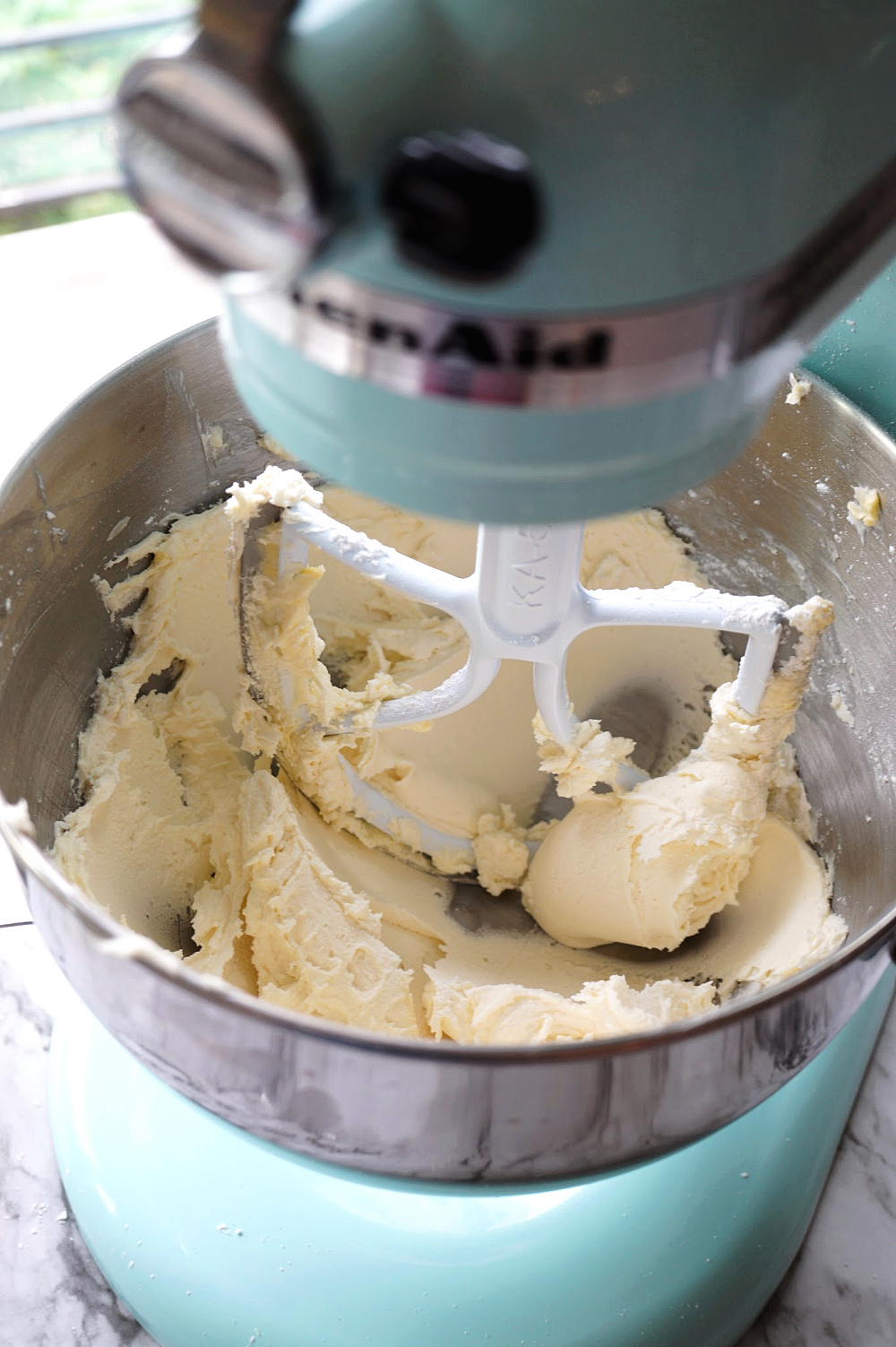 vegan frosting in mixer