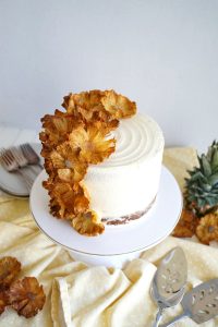 top view of cake
