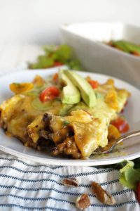 plate of enchiladas
