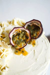 close up of passionfruit